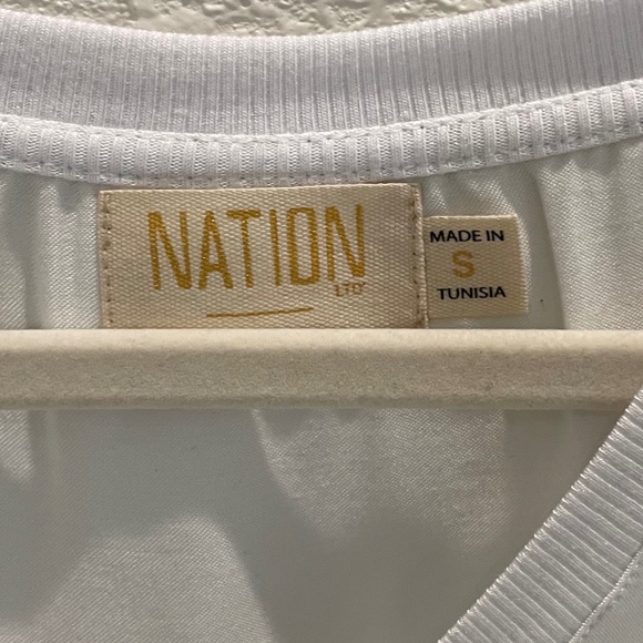 NWT Nation LTD Satin June Top White (Size S) - Picture 5 of 7